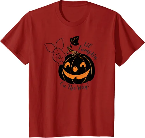 Vista 52 de Disney Camiseta de Halloween Winnie the Pooh Lil' Pumpkin on the Way, Blanco, S