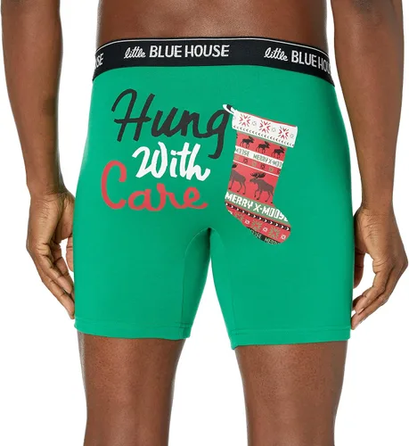 Vista 3 de Little Blue House by Hatley Boxers Joke para hombre