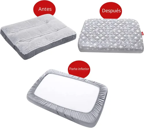Vista 4 de Fundas impermeables de repuesto para cama de perro, lavables y fáciles de quitar, funda acolchada silenciosa para cama de mascotas, bonito estampado