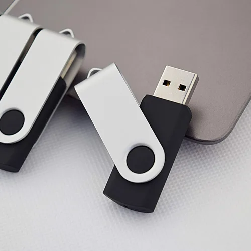 Vista 3 de KOOTION 20 unidades de unidades flash USB de 1 GB, unidades flash a granel, memorias 1G, unidades de pulgar giratorias 2.0, negro, paquete de 20