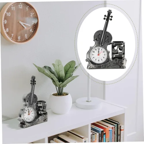 Vista 8 de BESPORTBLE Violín Adornment Violín Cinta de dedo de plástico Reloj de violín para sala de estar Estilo aleatorio