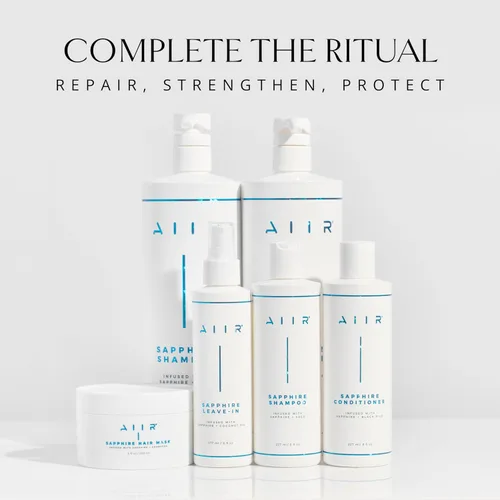 Vista 6 de AIIR Sapphire - Acondicionador sin enjuague – Desenredante ligero e hidratante, hidrata el cabello seco dañado, domina el encrespamiento