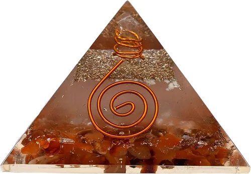 Vista 22 de Amazing Gemstone Pirámide de orgón grande Cristal de pirámide de amatista que brilla en la oscuridad Pirámide de orgonita Pirámides de órgano