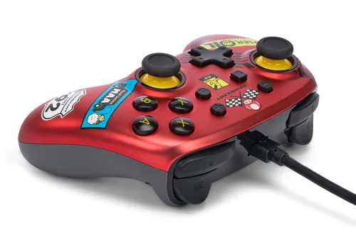 Vista 5 de PowerA Nano Wired Controller for Nintendo Switch - Mario Kart: Racer Red, Nintendo Switch - OLED Model, Gamepad, game controller, Compact, Smaller
