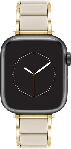 Vista 9 de Anne Klein Silicone Adjustable Bracelet for Apple Watch Negro/Oro rosa