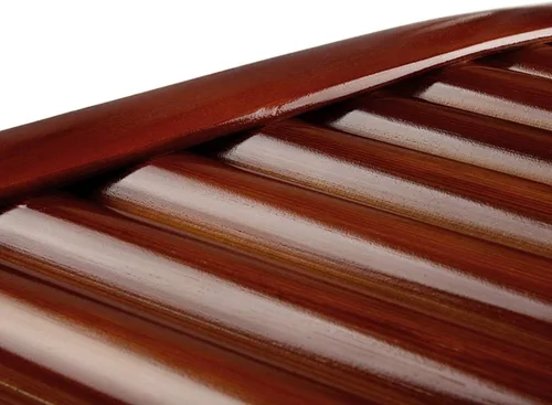 Vista 7 de Flauta de sartén de bambú natural con llave E, instrumento musical tradicional chino, tubos marrones, fáciles de aprender con caja negra