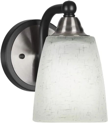 Vista 5 de Toltec Lighting Paramount - Aplique de pared de 1 luz, lámpara de pared para interiores, regulable, compatible con LED de base media, acabado
