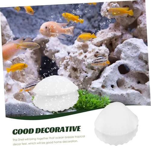 Vista 7 de Decoración de pecera de concha de cristal de ópalo natural para acuario