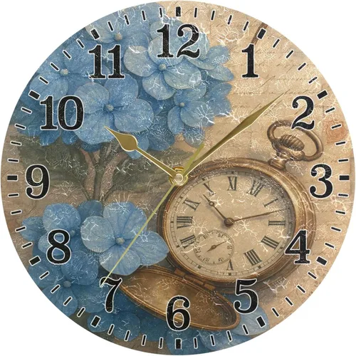 Vista 27 de JUNZAN Reloj de bañera con vino romántico espumoso y velas, reloj de pared silencioso de 10 pulgadas, pequeño reloj redondo, decoración de cocina