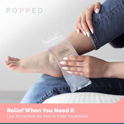 Vista 6 de Popped Paquetes reutilizables para frío y calor (2 unidades) Fabricado en los Estados Unidos Paquetes de hielo perineal, almohadillas