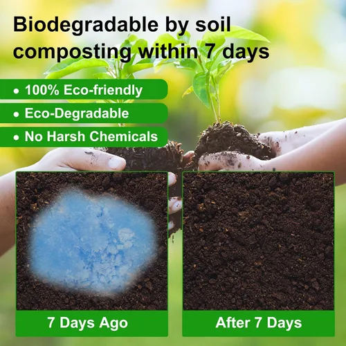 Vista 3 de Polímero súper absorbente para inodoro portátil, gel ecológico degradable para inodoro portátil, gelificación de residuos líquidos y desodorizante
