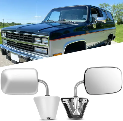 Vista 14 de Conjunto de espejo lateral del conductor o del pasajero para Ford F150 F250 F350 plegable manual, sin calefacción, color negro liso, paquete de 1