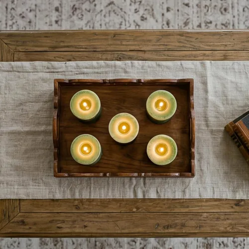 Vista 9 de Aroma Naturals Votive Candles Aceite esencial con abeto de enebro y albahaca, Evergreen Holiday, 6