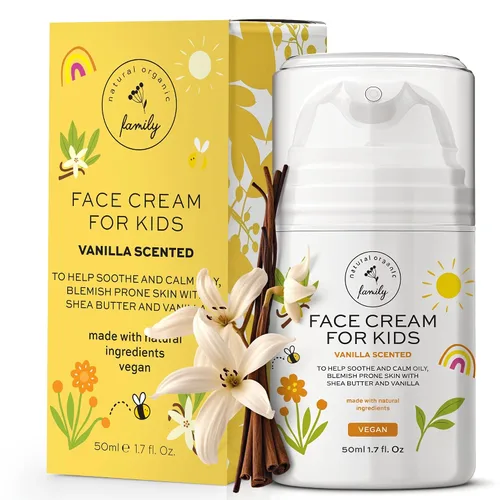 Vista 12 de Crema Facial Hidratante Suave para Niños y Preadolescentes – Nutritiva y Calmante para Todo Tipo de Piel – Ingredientes Naturales: Ácido Hialurónico