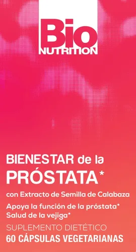 Vista 3 de Bio Nutrition Cápsulas veganas para bienestar de próstata, 60