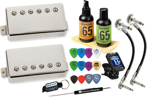 Vista 5 de Seymour Duncan Slash 2.0 - Juego de pastillas Humbucker para guitarra eléctrica con Tonebird Care, púas, afinador, paquete de herramientas Hotter