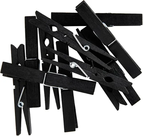 Vista 9 de Juvale Pinzas de madera para colgar y lavar ropa interior - Pinzas de madera para manualidades y clips de fotos - Fuerte agarre de resorte y mini