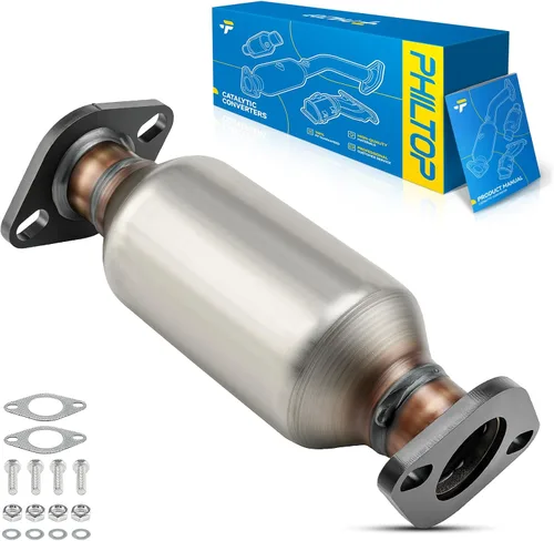 Vista 58 de PHILTOP Convertidor Catalítico de Ajuste Directo para Murano 2009 2010 2011 2012 2013 2014 3.5L, Cáscara de Acero Inoxidable Aluminio 203-1010