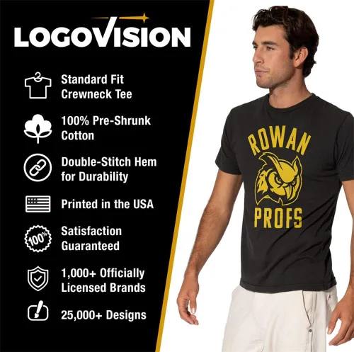 Vista 239 de LOGOVISION Official Collegiate One Color Distressed Logo Short Sleeve for Men & Women T Shirt Collection 3