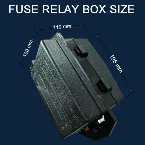 Vista 4 de Bloque de Fusibles de Relé 12V24V con 10 Paquetes de Relés de 5 Pines 30A, Ranuras para 40 Fusibles ATC/ATO, Sistema de Caja Controladora de Relé