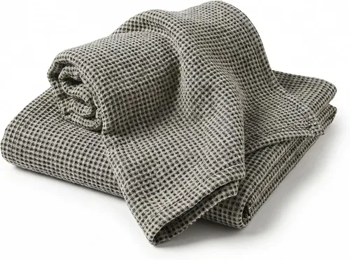 Vista 2 de Pure Linen - Juego de 2 toallas de baño pequeñas de 20 x 40 pulgadas de secado rápido para pieles sensibles, toallas finas para baño, toalla ligera