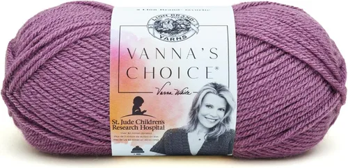 Vista 73 de Lion Brand Yarn (1 madeja) Hilo Vanna's Choice, mármol gris