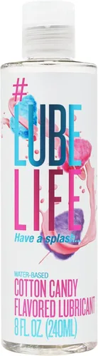 Vista 10 de Lube Life - Lubricante personal a base de agua, sabor a pastel de cumpleaños, para hombres, mujeres y parejas, sin azúcar añadido, 8 onzas líquidas