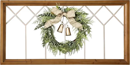 Vista 9 de Sintosin Farmhouse Window Frame Wall Decor 19 X 39 Inches, Washed Black