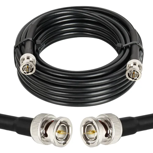 Vista 8 de XRDS -RF Cable SDI de 1 pie, cable de video digital macho BNC 75 ohmios RG59 BNC Cables soporta HD-SDI/3G/6G-SDI/4K/8K (2PCS)