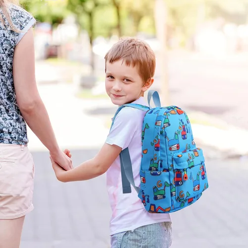 Vista 9 de Zicac Mochila para niños y niñas de 12 pulgadas, mini mochila para niños para la escuela y viajes, mochila preescolar para jardín de infantes