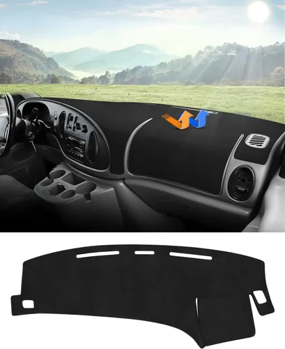 Vista 22 de Autorder - Tapete para cubierta de tablero de instrumentos para camioneta Ford F100/F150/F250/F350/Bronco Pickup Truck, 1973-1977 1978 1979