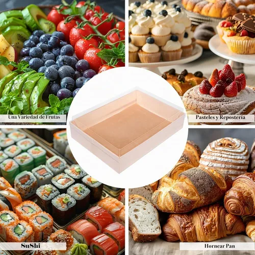 Vista 8 de Contenedores desechables de madera Bento To Go para comida, 25 piezas, cajas Bento asiáticas de madera para llevar con tapas, caja de panadería a