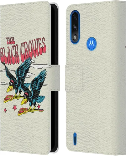 Vista 10 de Head Case Designs Funda de piel con licencia oficial de The Black Crowes Artwork Graphics compatible con Moto E7 Power/Moto E7i Power