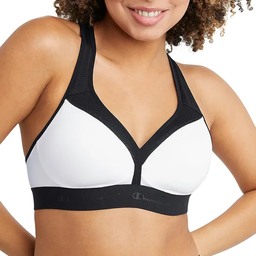 Vista 6 de Champion Sujetador deportivo con curvas para mujer con textura Negro