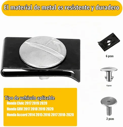 Vista 4 de Pack-14 - Juego de tornillos y pernos para cubierta inferior del motor, accesorios de protección contra salpicaduras, clips de sujeción, accesorios