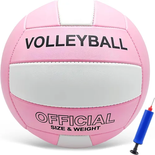 Vista 9 de Voleibol Tamaño Oficial 5 para Interior y Exterior, Voleibols de Toque Suave para Adultos, Juego de Playa, Piscina, Gimnasio, Entrenamiento, Diseño
