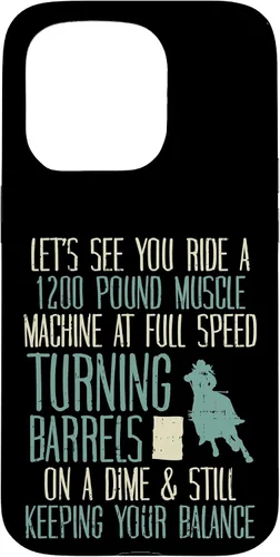 Vista 14 de 1200 Pound Muscle Turning Barrels Racing Rodeo Horse Gift Case for iPhone 17