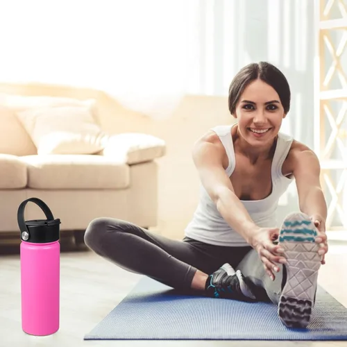 Vista 7 de Tapa abatible para Hydro Flask de boca ancha de 32 40 onzas con mango flexible, tapa de café de repuesto compatible con Hydroflask, Nalgene y más.