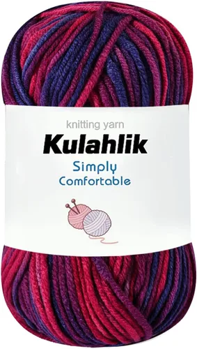 Vista 123 de 50g (1x50g) Hilo Acrílico para Crochet y Tejido, Hilo Degradado Colorido, 1 Rollo de Madejas, Hilo Acrílico Multicolor, Perfecto para Proyectos