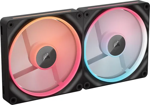 Vista 11 de CORSAIR iCUE Link LX120-R RGB Ventilador PWM invertido de 4.72 pulgadas (120 mm) – Ventilador individual – Bajo ruido, rodamiento de cúpula