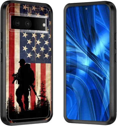 Vista 55 de Funda para Pixel 7A, [probada contra caídas de grado militar] Funda protectora resistente a prueba de golpes para Google Pixel 7A de 6.1 pulgadas