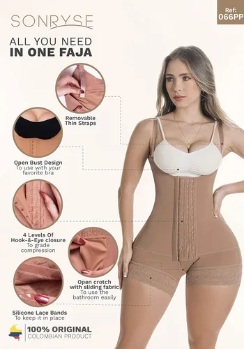 Vista 4 de Sonryse Fajas Colombianas Postparto Cesarea Colombian Postpartum Shapewear