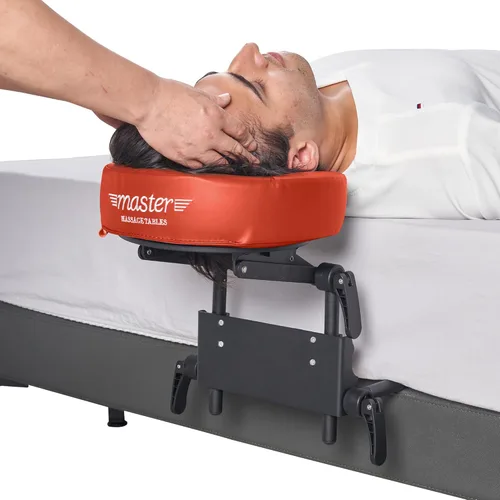 Vista 10 de Reposacabezas de masaje para cama, almohada boca abajo, almohada ajustable de espuma viscoelástica para dormir, almohada boca abajo después