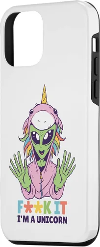 Vista 2 de Funda para iPhone 12 mini LGBTQ Alien F I I'm A Unicorn Rainbow Outer Space Gay Pride