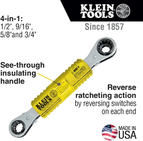Vista 3 de Klein Tools Paquete de llave aislada y controlador de demolición