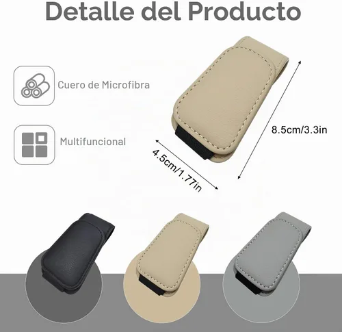 Vista 6 de EldHus Soporte para Gafas de Sol de Coche para Visera, Clip Magnético Soporte para Gafas de Coche, Soporte Universal para Gafas de Sol y Gafas