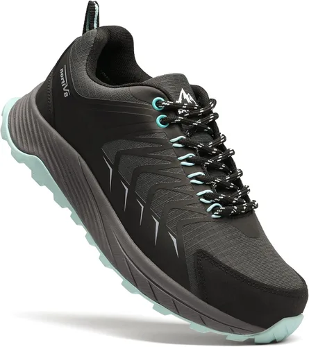 Vista 2 de NORTIV 8 Zapatos de senderismo impermeables para mujer, ligeros, de caña baja, para senderismo, senderismo, senderismo, caminar, tenis al aire libre