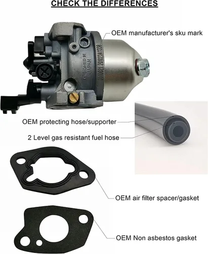 Vista 2 de YAMAKATO Carburador de 212cc 196cc 224cc para Predator 212 224 GX160 GX200 CT200u BT200x MB200 Actualización de rendimiento con Jet..