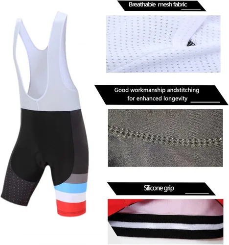 Vista 6 de Coconut Ropamo CR - Conjunto de camiseta de ciclismo para hombre de manga corta Jersye kits de ciclismo pantalones cortos con acolchado 3D