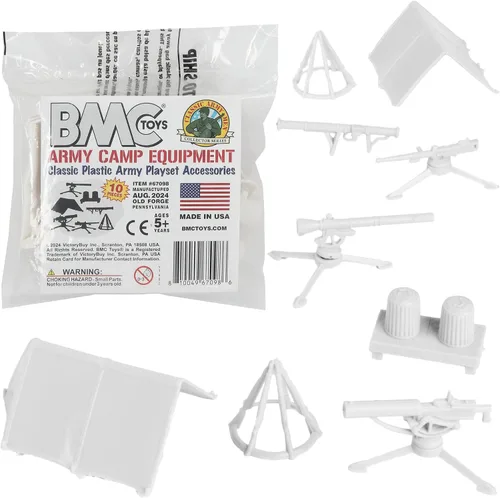 Vista 10 de BMC Classic - Juego de accesorios de plástico para hombre, 10 unidades de campamento militar, fabricado en EE. UU
